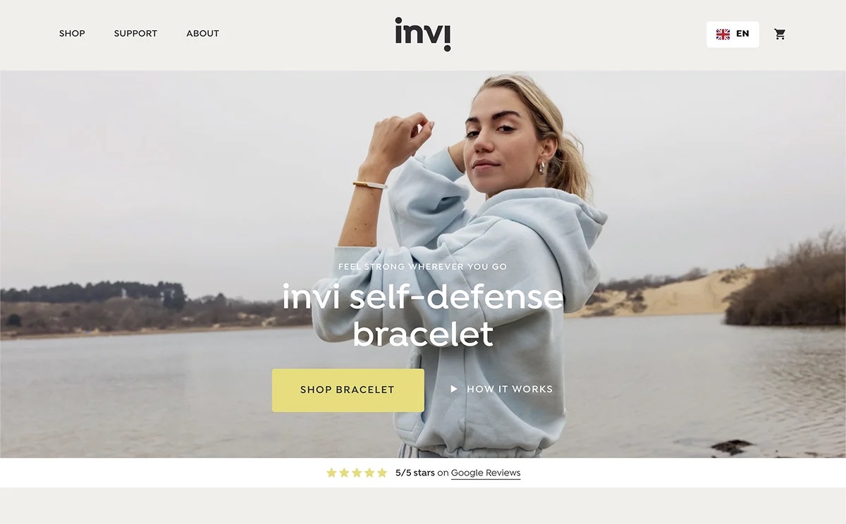 A customer website built with Flatsome