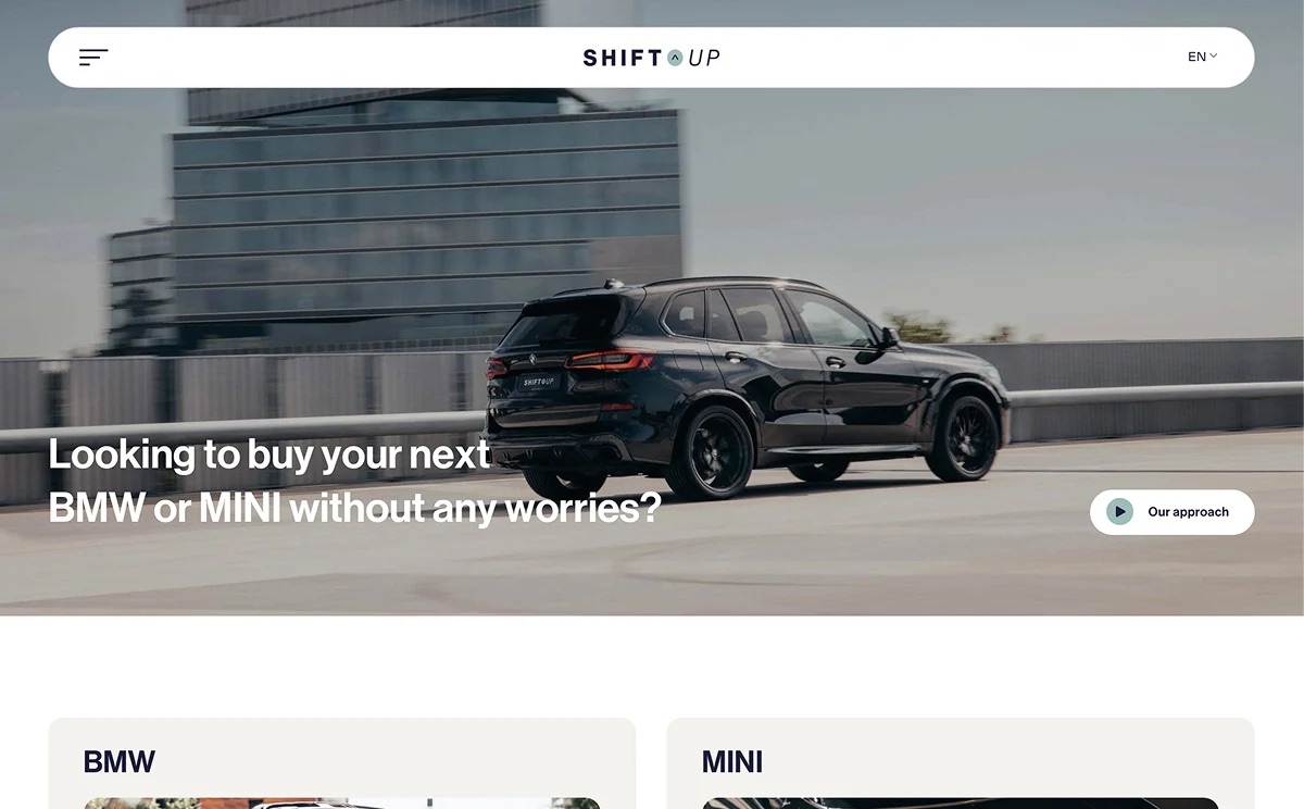 A customer website built with Flatsome